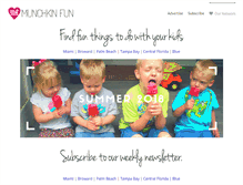 Tablet Screenshot of munchkinfun.com